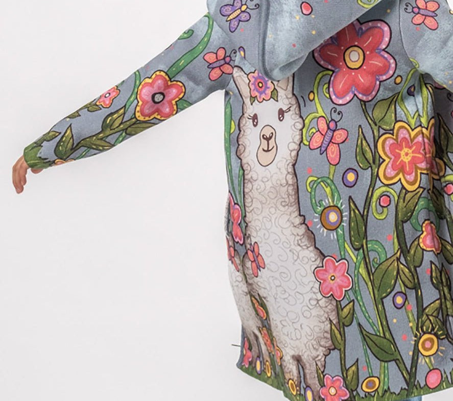 Alpaca - Girls' Long Sleeve Cardigan | BAIKA