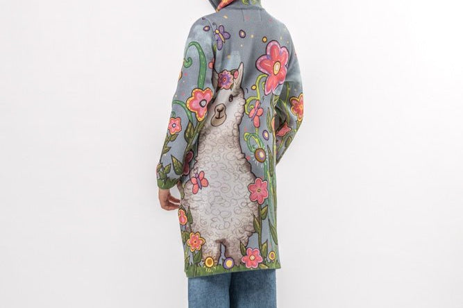 Alpaca - Girls' Long Sleeve Cardigan | BAIKA