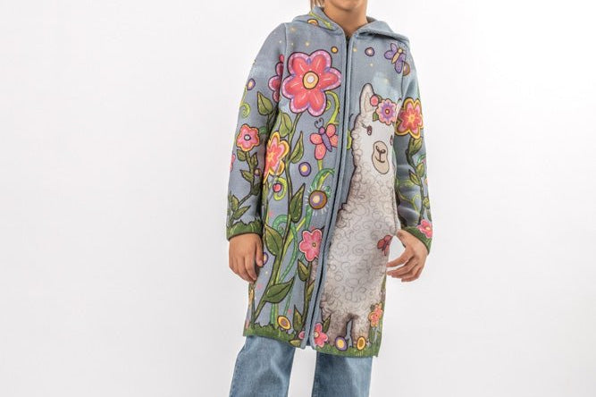 Alpaca - Girls' Long Sleeve Cardigan | BAIKA