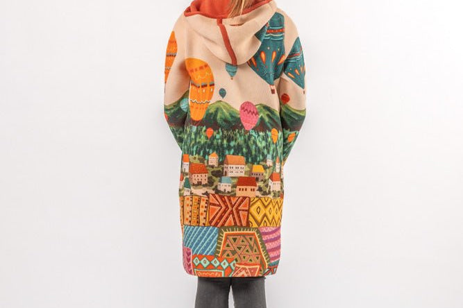 Balloons - Girls' Long Sleeve Cardigan | BAIKA