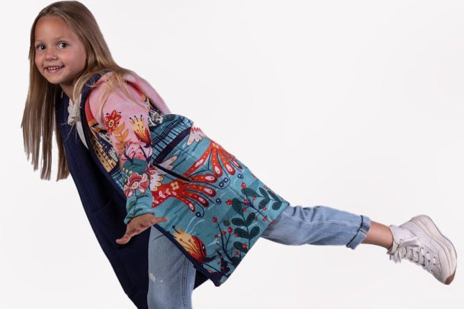 Budapest - Girls' Long Sleeve Cardigan | BAIKA