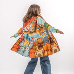 Cats from Amsterdam - Girls' Long Sleeve Cardigan | BAIKA