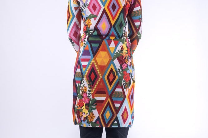 Geometric - Women - Knitted Cardigans | BAIKA
