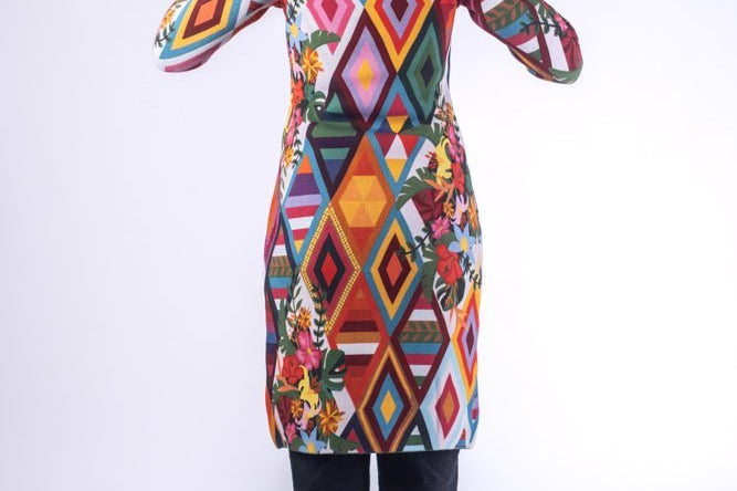 Geometric - Women - Knitted Cardigans | BAIKA