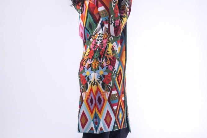 Geometric - Women - Knitted Cardigans | BAIKA