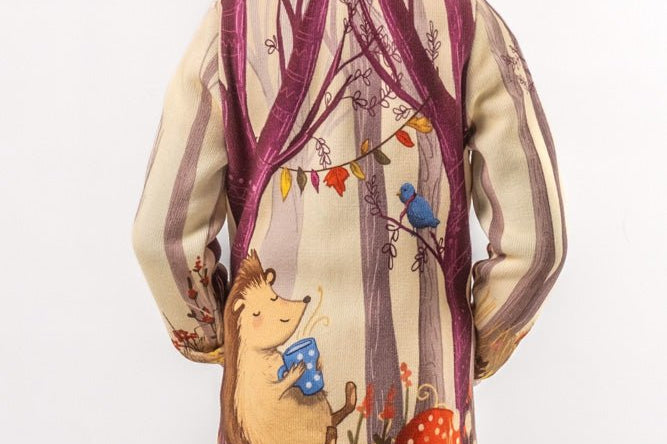Hedgehog - Girls' Long Sleeve Cardigan | BAIKA