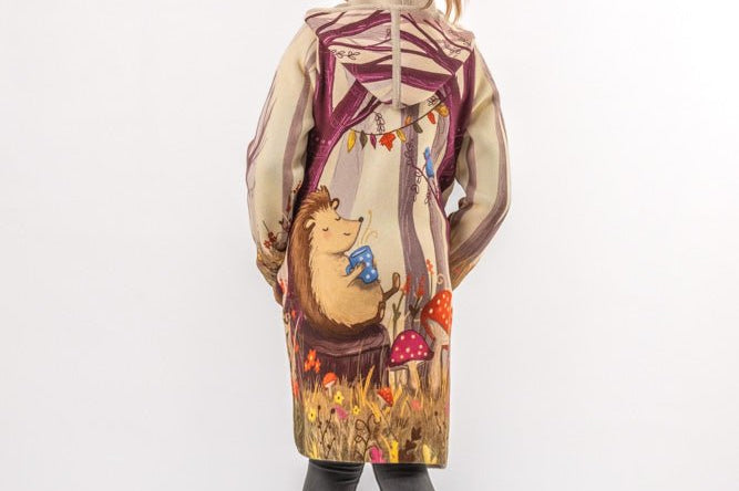 Hedgehog - Girls' Long Sleeve Cardigan | BAIKA