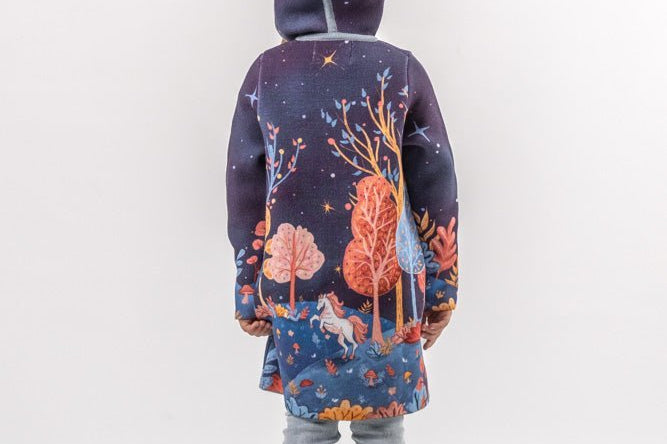 Horse in the Forest - Girls' Long Sleeve Cardigan | BAIKA