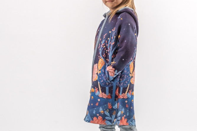 Horse in the Forest - Girls' Long Sleeve Cardigan | BAIKA