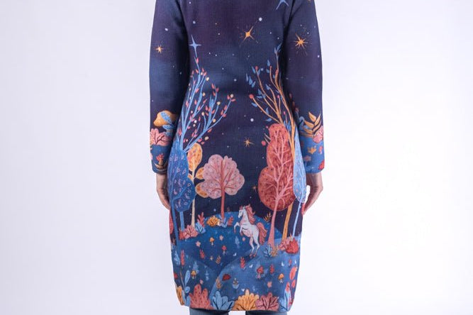 Horse in the Forest - Women - Knitted Cardigans | BAIKA