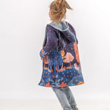 Horse in the Forest - Girls' Long Sleeve Cardigan | BAIKA