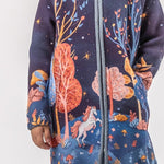 Horse in the Forest - Girls' Long Sleeve Cardigan | BAIKA
