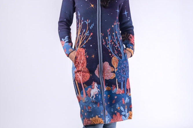 Horse in the Forest - Women - Knitted Cardigans | BAIKA