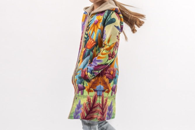 Mystical forest - Girls' Long Sleeve Cardigan | BAIKA