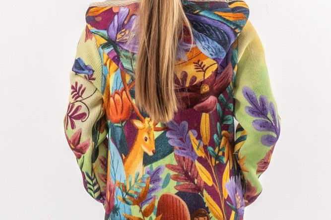 Mystical forest - Girls' Long Sleeve Cardigan | BAIKA