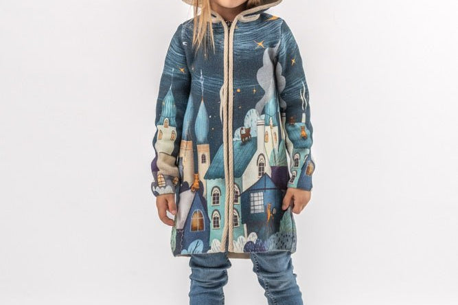 Nighttime Magic - Girls' Long Sleeve Cardigan | BAIKA