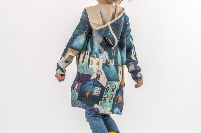 Nighttime Magic - Girls' Long Sleeve Cardigan | BAIKA