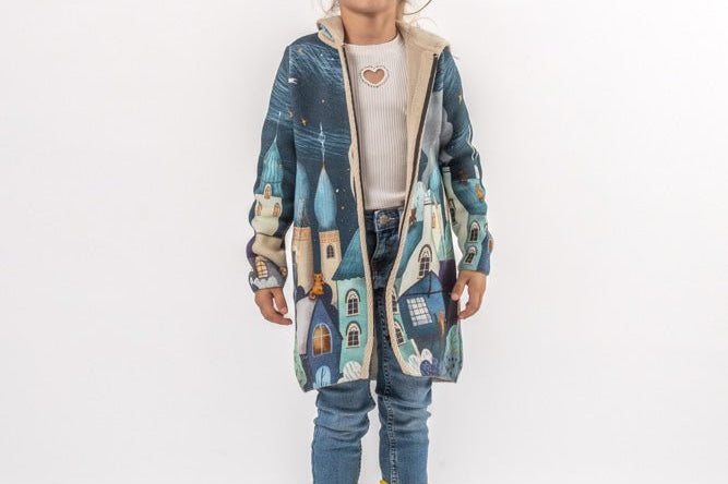 Nighttime Magic - Girls' Long Sleeve Cardigan | BAIKA