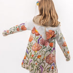 Poppies - Girls' Long Sleeve Cardigan | BAIKA