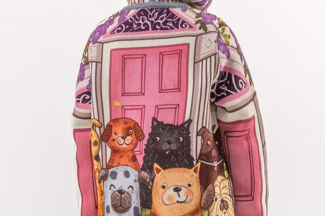 Puppies - Girls' Long Sleeve Cardigan | BAIKA