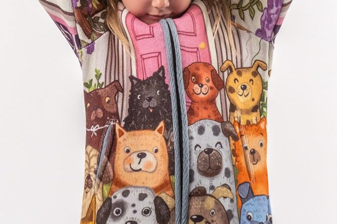 Puppies - Girls' Long Sleeve Cardigan | BAIKA