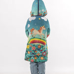 Rainbow Unicorn - Girls' Long Sleeve Cardigan | BAIKA
