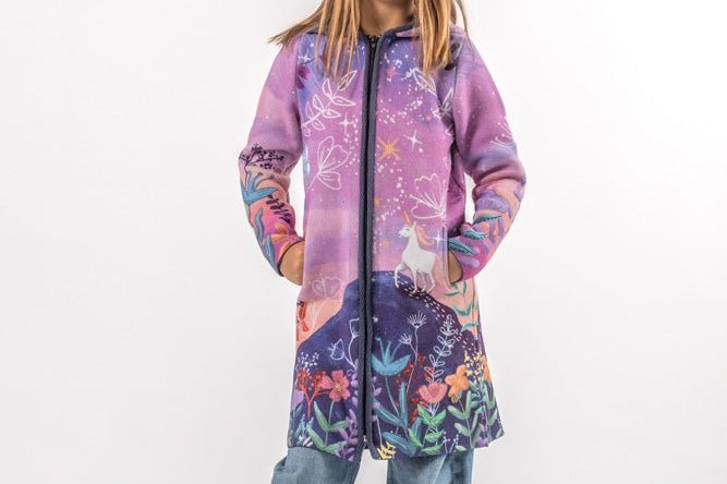 Unicorn - Girls' Long Sleeve Cardigan | BAIKA