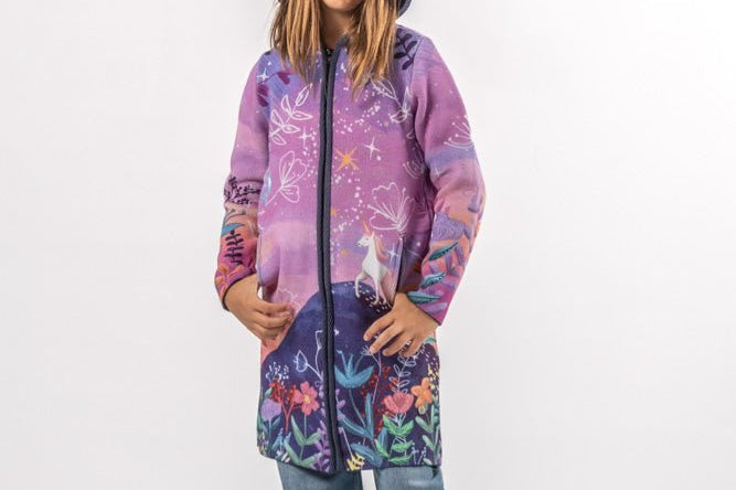 Unicorn - Girls' Long Sleeve Cardigan | BAIKA