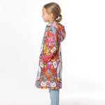 Graffiti Cica - Girls' Long Sleeve Cardigan | BAIKA