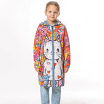 Graffiti Cica - Girls' Long Sleeve Cardigan | BAIKA